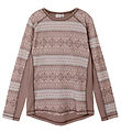 Name It Blouse - Wool - NkmWillto - Antler/Snow Pattern