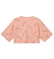 Fila T-Shirt - Jamilia bijgesneden - Coral Cloud