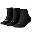 Puma Ankle Socks - Kids Quarter - 3-pack - Black