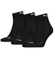 Puma Ankelstrumpor - Quarter - 3-pack - Svart