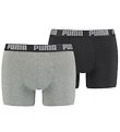 Puma Boxershorts - Basic - 2-pack - Mrkgr/Svart