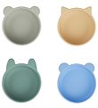 Liewood Bowls - Silicone - Iggy - 4 pcs - Peppermint Multi Mix