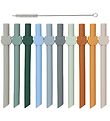 Liewood Straws - 10 pcs - Badu - Blue Wave Multi Mix