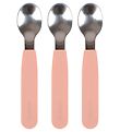 Filibabba Spoons - 3-Pack - Silicone - Peach