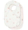 Cam Cam Bib - 2-pack - Windflower Ivory/Blossom Pink