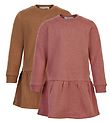 Minymo Dress - 2-pack - Canyon Rose/Brown