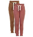 Minymo Pantalon de Jogging - 2 Pack - Canyon Rose/Marron