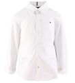 Tommy Hilfiger Chemise - Solid tirement - Organic - Blanc