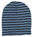 Racing Kids Hat - 2-layer - Blue/Navy w. Stripes