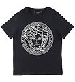 Versace T-Shirt - Medusa - Zwart/Wit