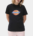 Dickies Stuttermabolur - Tákn Lógó - Svart M. Lógó
