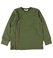 Joha Cardigan w. Buttons - Wool - Green