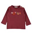 Moncler Blouse - Bordeaux w. Text
