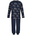 Minymo Pyjama Set - Navy Night w. Tractor All-Over