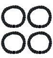 Kknekki Elastic Hair Bands - 4-Pack - Black