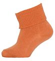 Melton Socks - ABS - Caramel w. Anti-Slip