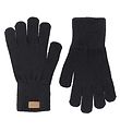 Melton Gloves - Wool/Acrylic - Black