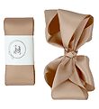 By Str Baptism Ribbon w. Bow - Satin - Beige