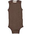 MarMar Bodysuit Sleeveless - Wool - Pointelle - Bini - Terre