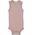 MarMar Bodysuit Sleeveless - Wool - Pointelle - Bini - Burnt Ros