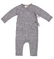 MarMar Wrap Wrap Jumpsuit - Wool - Pointelle - Rula - Grey Melan