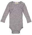 MarMar Romper l/s - Wol - Bense - Grey Melange