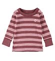 Katvig Blouse - Dark Pink w. Stripes