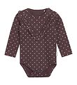 Hust and Claire Bodysuit l/s - Britta - Plum Wine