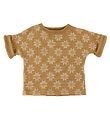 Joha T-shirt - Wool - Burnt Yellow w. Stars