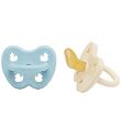 Hevea Schnuller - 0-3 Mt. - 2er-Pack - Naturgummi - Baby Blue/Mi
