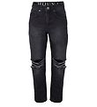 Hound Jeans - Weit mit Lchern - Black Denim