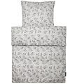 Smallstuff Sengetøy - Baby - Flower Garden - Grey