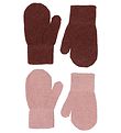CeLaVi Fäustlinge - Wolle/Polyester - 2er-Pack - Fudge m. Glitze