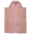 Pippi Baby Hooded Towel - 70x120 cm - Misty Rose w. Fox