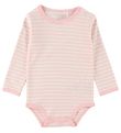 Fixoni Bodysuit l/s - Striped - Pink/white