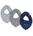 Pippi Baby Teething Bib - 3-Pack - Dark Denim