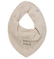 Pippi Teething Bib - Pointy - Sandshell w. Grandma's Gold Nugget