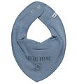 Pippi Teething Bib - Pointy - Dark Blue w. Grandfather's Boy