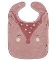 Pippi Bib - Terrycloth - Misty Rose w. Fox