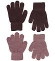 CeLaVi Gants - Laine/Polyester - 2 Pack - Rose Brown av. Brillan