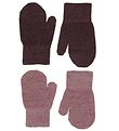 CeLaVi Fustlinge - Wolle/Polyester - 2er-Pack - Rose Brown m. G