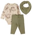 Fixoni Cadeauset - Leggings/Babyslabbetje/Romper l/s - Transpara