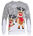 Jule-Sweater Bluses Pullover - Süß - Grau