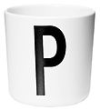 Design Letters Tasse - Blanc av. P