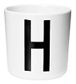 Design Letters Cup - White w. H