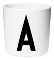 Design Letters Cup - White w. A