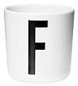 Design Letters Mugg - Vit m. F