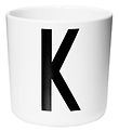 Design Letters Cup - White w. K