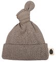 Pine Cone Beanie - Pointelle Dot - Mushroom