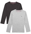Tommy Hilfiger Bluse - 2er-Pack - Medium+ Grey Heather/Black